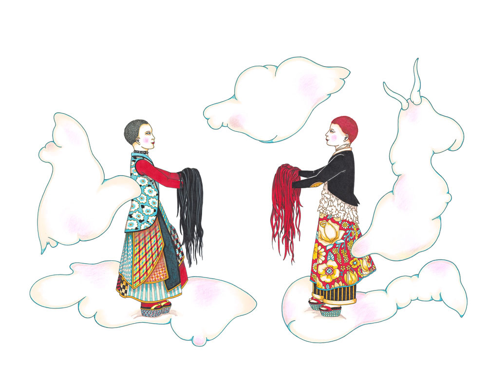 16_Pages 32-33 - Illustrations du livre Une amie pour la vie. Editions Thierry Magnier_2012